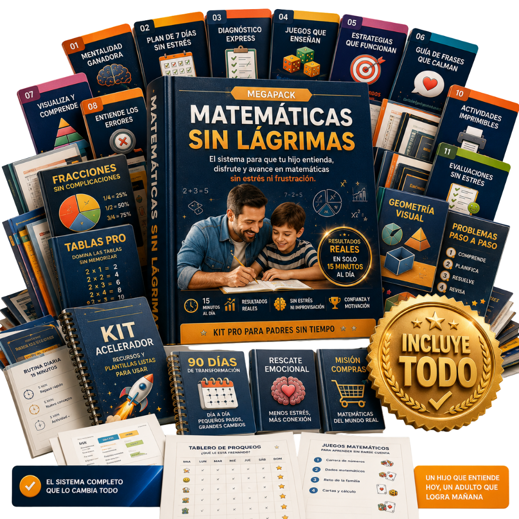 Mega Pack Matemática Sin Lágrimas + Kit Acelerador